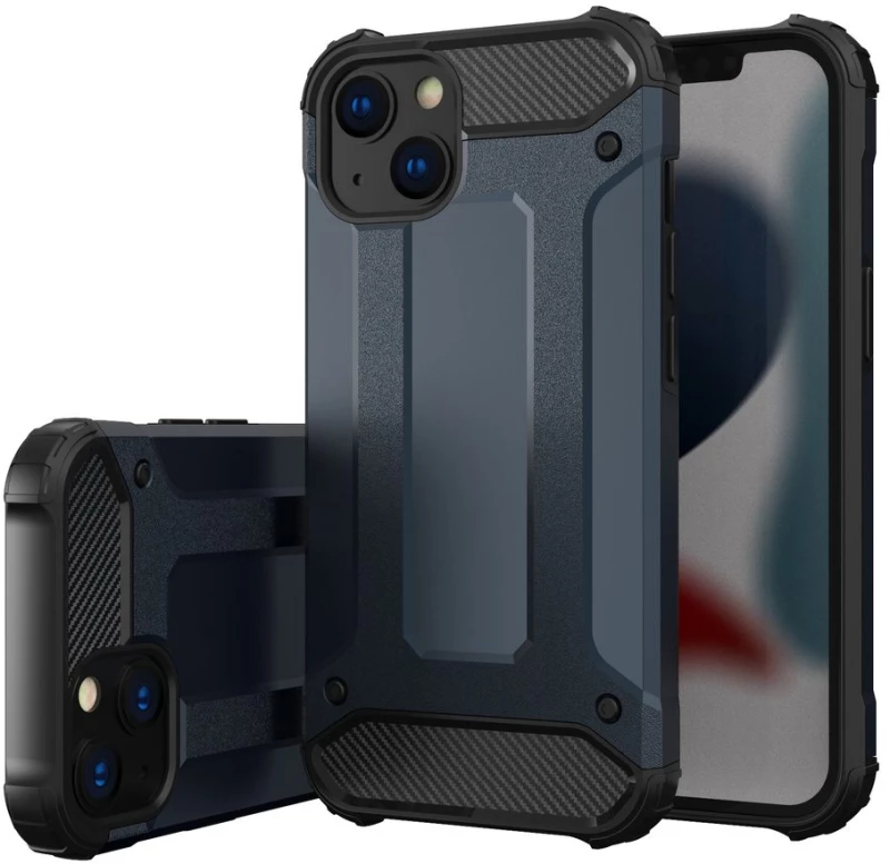 Hybrid Armor Θήκη Σιλικόνης Και Πλαστικό Back Case Για iPhone 13 Mini - Μπλε OEM