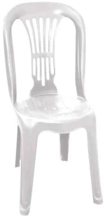 Καρέκλα Πλαστική ΒΙΕΝΝΗ Λευκή 44x48x88Ycm
