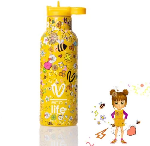 Ecolife Θερμός – Μπουκάλι X Vasiliki 500ml Joy 33-BO-2323