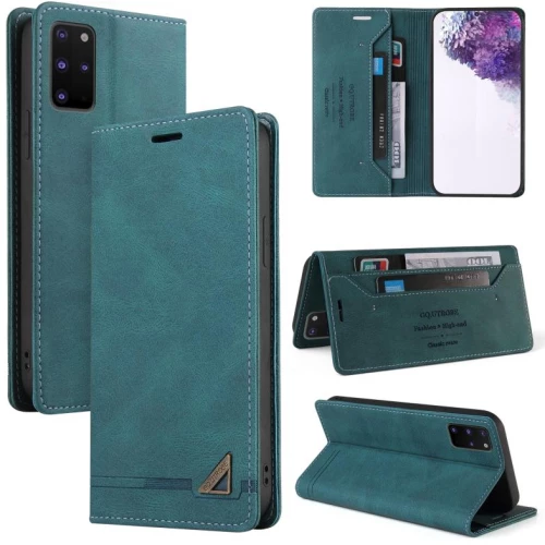 Για Samsung Galaxy S20+ Skin Feel Anti-theft Brush Οριζόντια Flip δερμάτινη θήκη με θήκη & υποδοχές για κάρτες & πορτοφόλι (μπλε)