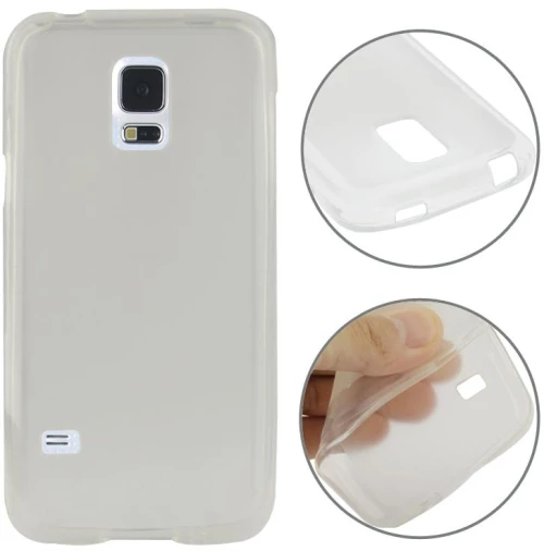 Θήκη TPU με υφή ματ για Galaxy S5 mini / G800 (Διαφανής)