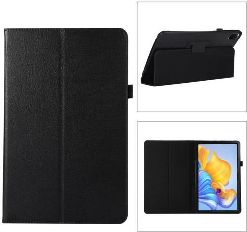 Για Honor Pad 8 Litchi Texture Δερμάτινη θήκη tablet με θήκη (Μαύρο)
