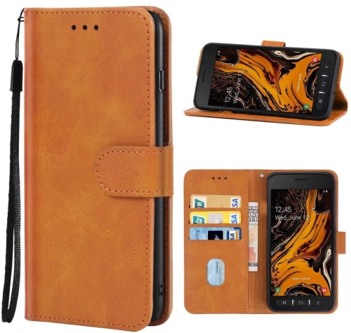 Δερμάτινη θήκη τηλεφώνου για το Samsung Galaxy Xcover 4s (καφέ)