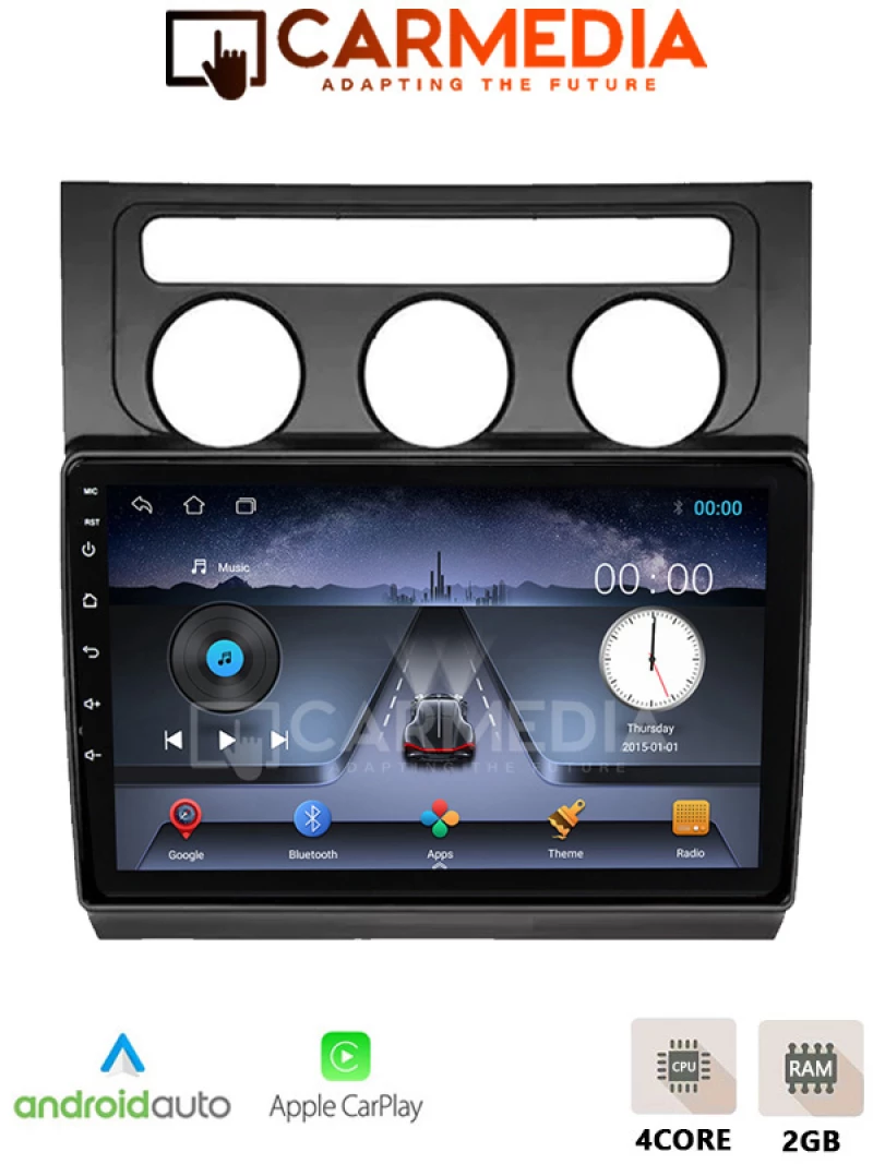 CARMEDIA CM210C-13 TABLET 10'' OEM VW TOURAN 2003-2016 BLACK