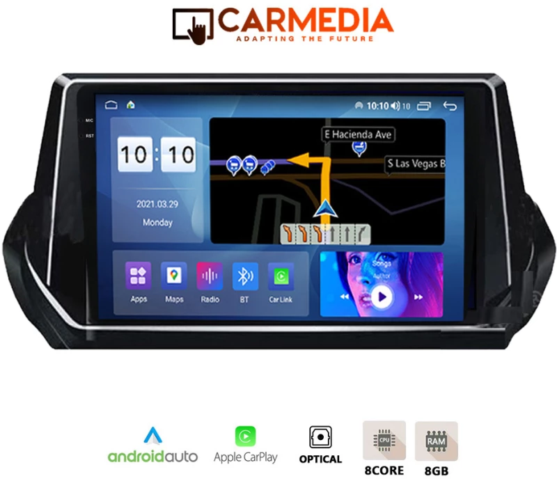 CARMEDIA CMDU81036-6 PRO PLUS TABLET 10.36'' OEM PEUGEOT 208-2008 2020+