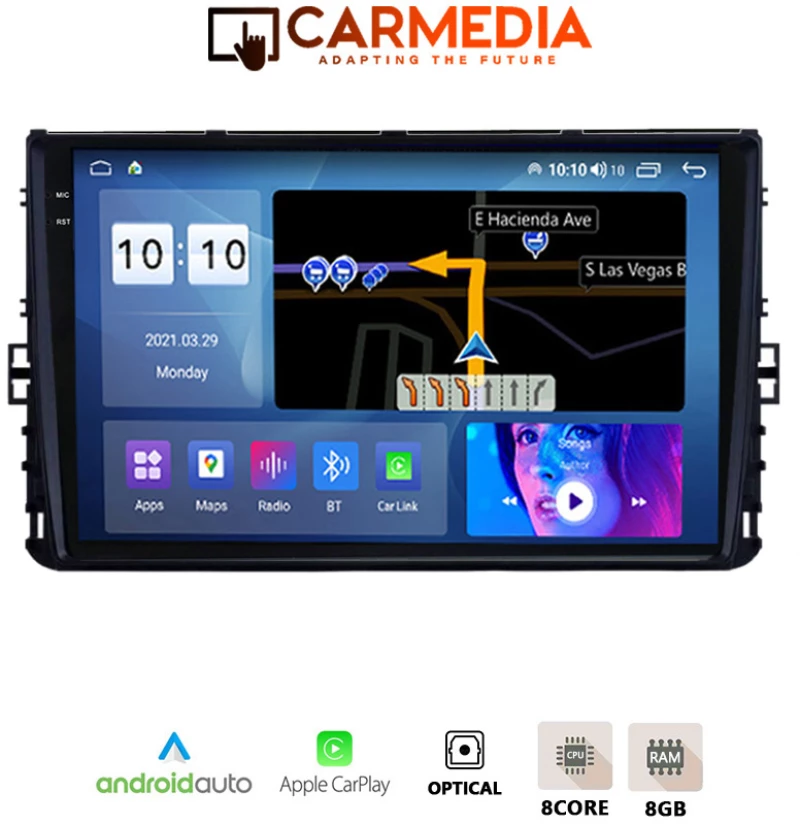 CARMEDIA CMDU8095-6 PRO PLUS TABLET 9.5'' OEM VW POLO-TROC-TCROSS 2017+