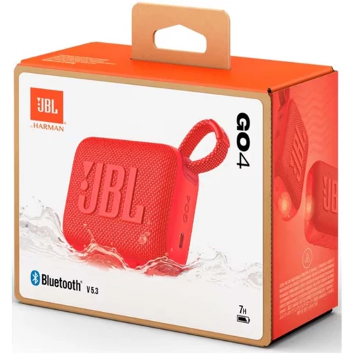 JBL Go 4 Wireless Bluetooth Speaker Red