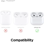 Elago AirPods Peach Hang Case - Θήκη Σιλικόνης για AirPods 3rd Gen - Peach (EAP3-PEACH-PE)