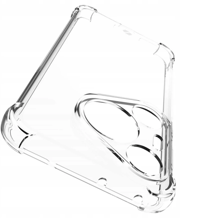 Διάφανη Θήκη Σιλικόνης - Huawei Pura 70 Pro - Spacecase Anti-Shock - 1mm - Clear (5905719110246)