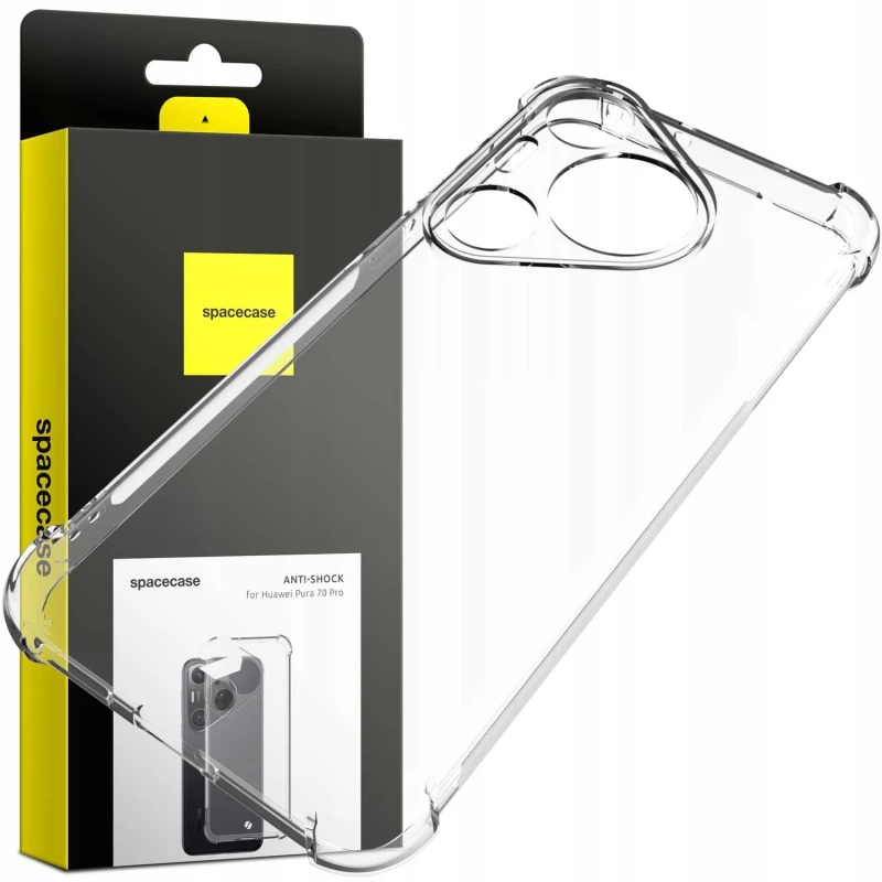 Διάφανη Θήκη Σιλικόνης - Huawei Pura 70 Pro - Spacecase Anti-Shock - 1mm - Clear (5905719110246)