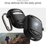 Spigen Rugged Armor - Θήκη Google Pixel Buds Pro / Pro 2 - Matte Black (ACS07604)