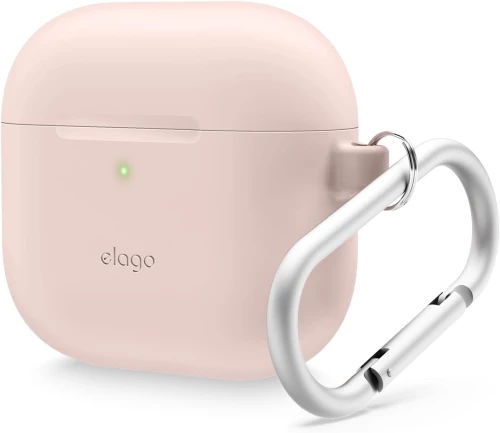 Θήκη Apple AirPods 4th Gen - Elago Silicone Hang Case Σιλικόνης - Sand Pink (EAP4SC-HANG-SPK)