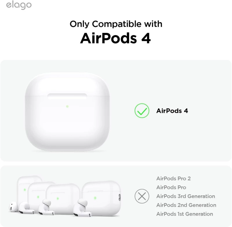 Θήκη Apple AirPods 4th Gen - Elago Silicone Hang Case Σιλικόνης - Sand Pink (EAP4SC-HANG-SPK)