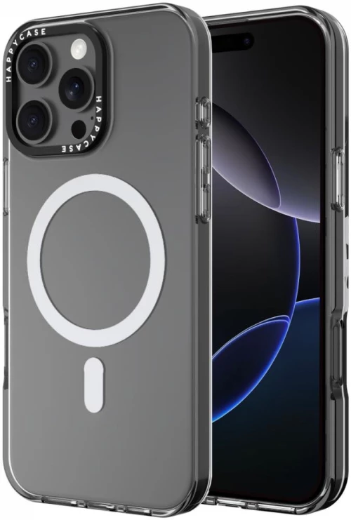 Θήκη iPhone 16 Pro Max HappyCase Joy Διάφανη Σκληρή με MagSafe - Crystal Clear (8719246463044)