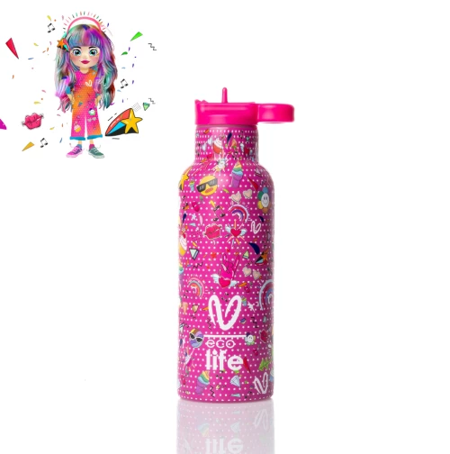 Ecolife X Vasiliki Thermos Rainbow 500ml 33-BO-2325