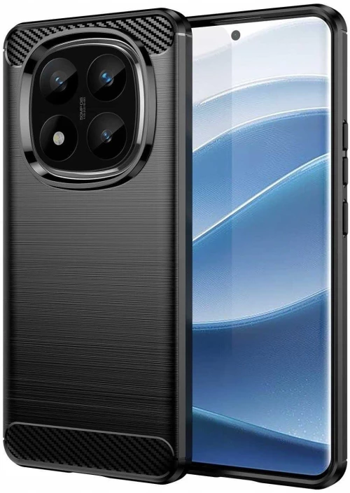 Θήκη Xiaomi Redmi Note 14 Pro Plus 5G Spacecase Carbon Σιλικόνης - Black (5905719113698)