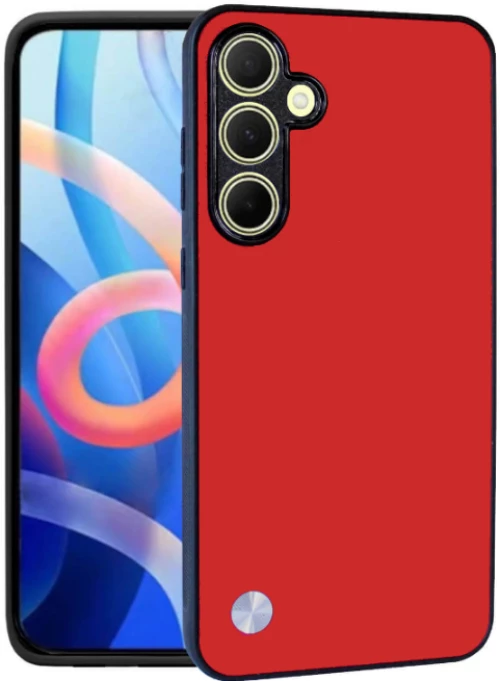Θήκη Samsung Galaxy A35 Bodycell Vegan Cover Σκληρή - Red (5206015076725)