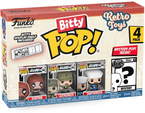Funko Bitty Pop! 4-Pack: Retro Toys: gi joe Vinyl Figures
