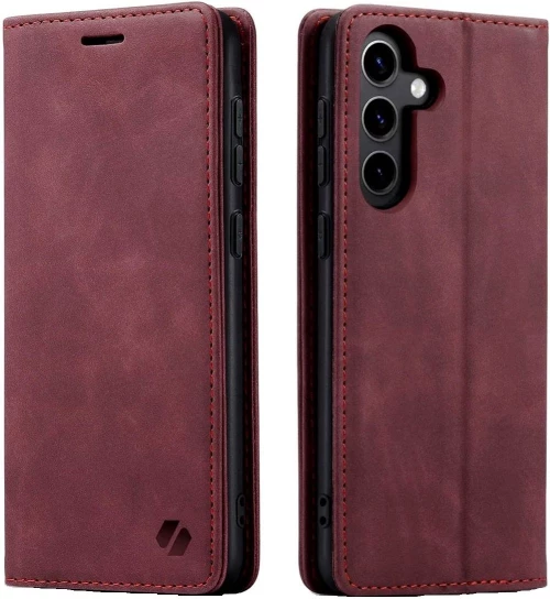 Θήκη Samsung Galaxy S24 FE Spacecase Wallet Πορτοφόλι - Red (5905719113964)