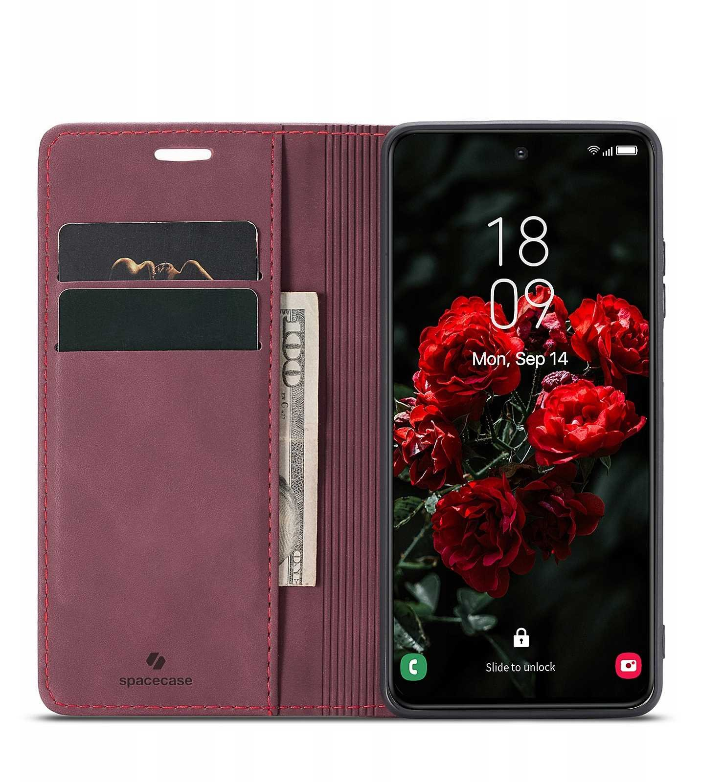 Θήκη Samsung Galaxy S24 FE Spacecase Wallet Πορτοφόλι - Red (5905719113964)