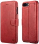 Θήκη iPhone 8 Plus / 7 Plus iCarer Detachable 2 in 1 Wallet & Back Cover Δερμάτινο Πορτοφόλι 2 σε 1 - Red (RIP7015-RD)