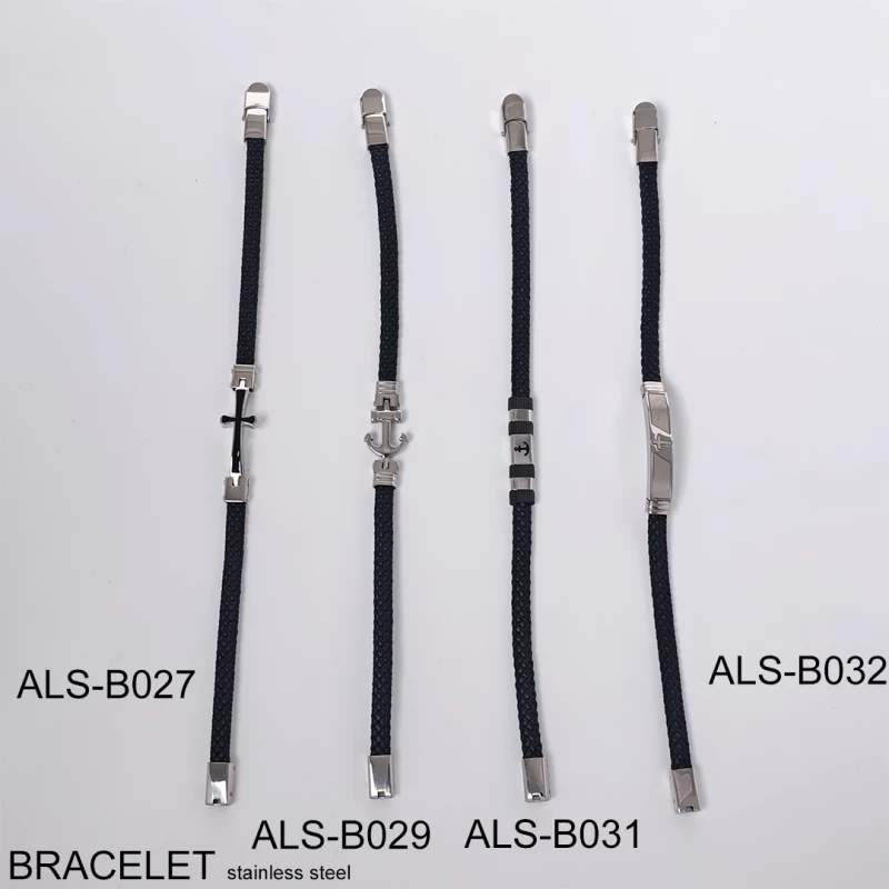 Ανδρικό βραχιόλι ALS-B027 με στοιχεία stainless steel