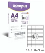 ΕΤΙΚΕΤΕΣ OCTOPUS 100 φύλλα - 48,5 x 16,9mm (6400 ετικ) 0192