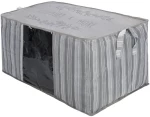 Estia Θηκη Αποθηκευσης non Woven Υφασματινη 50x40x30cm με Παραθυρο Ivory
