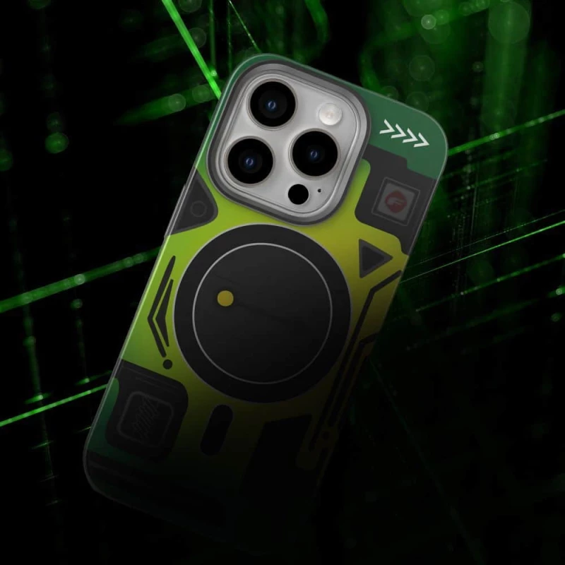 FORCELL F-PROTECT Θήκη πλάτης Military με MagSafe για iPhone 16 Pro cyber green