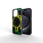FORCELL F-PROTECT Θήκη πλάτης Military με MagSafe για iPhone 16 Plus cyber green