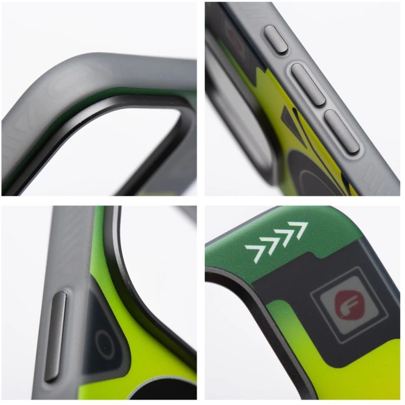 FORCELL F-PROTECT Θήκη πλάτης Military με MagSafe για iPhone 16 Plus cyber green