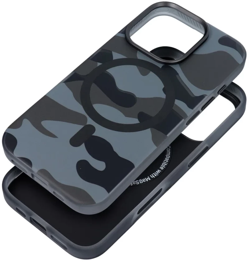 FORCELL F-PROTECT Θήκη πλάτης Military με MagSafe για iPhone 16 black camo