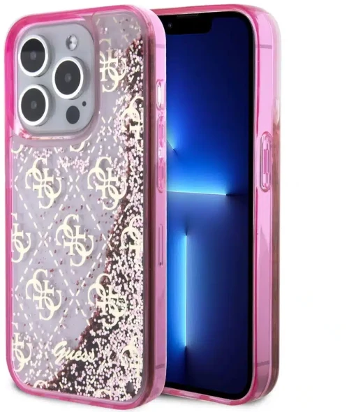 Guess iPhone 15 Pro Back cover case - Pink (GUHCP15LLC4PSGP)