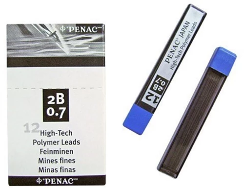 Ανταλλακτικές Μύτες Penac 0.7mm 2B 12pcs