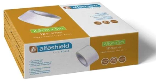 ALFASHIELD Χάρτινη Ταινία Στερέωσης 2.5cm x 5m 1 Τεμάχιο