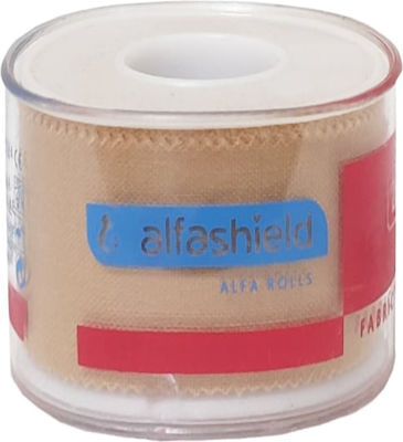 ALFASHIELD Medical Rolls Υφασμάτινη Επιδεσμική Ταινία 5cm x 5m