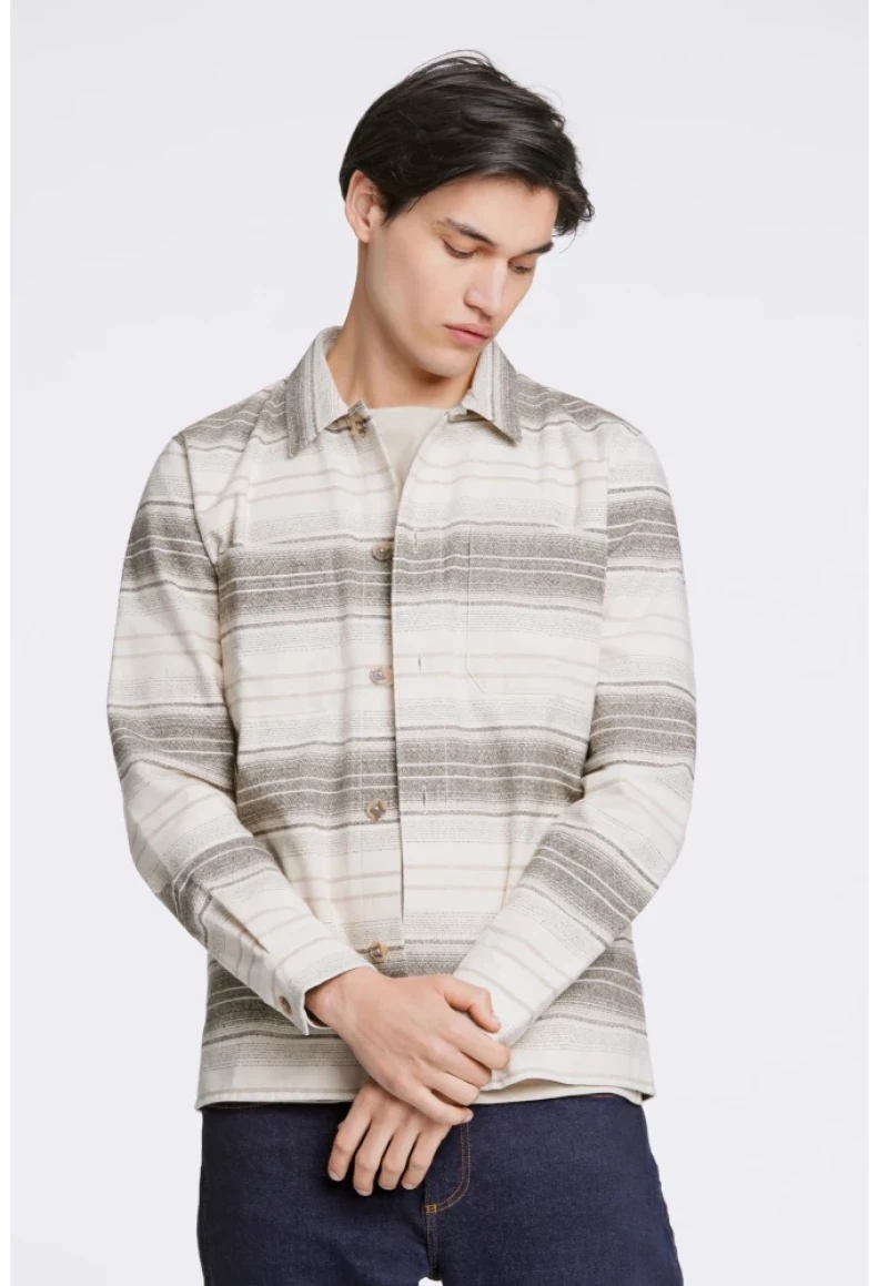 Lindbergh Man Stripe Overshirt