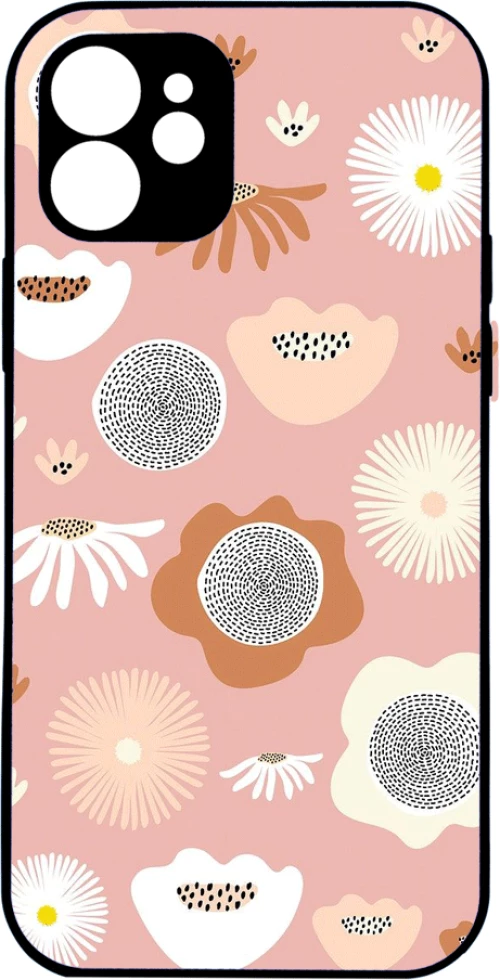 flowers on pink background IPhone 15 Pro