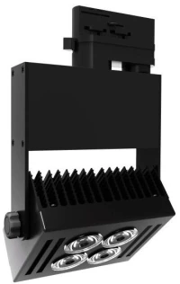 Σποτ Φωτιστικό Ράγας Ορθογώνιο LED 40W IP20 4000K Spotlight 5942 Μαύρο