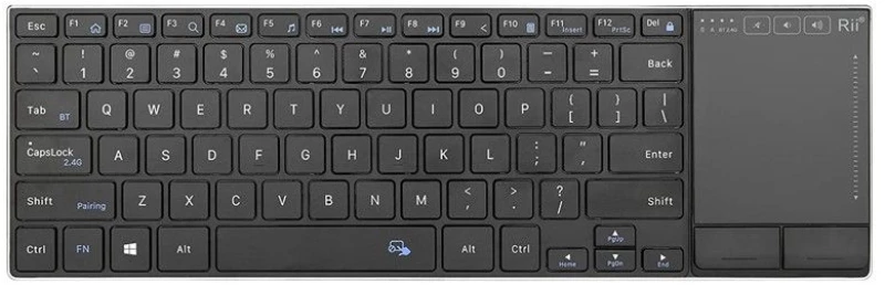 Ασύρματο Πληκτρολόγιο Με Touchpad Bluetooth & 2.4ghz RT-K22S RIITEK RT-K22S
