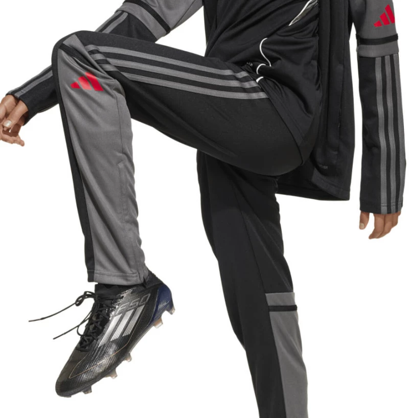 Παιδικό Παντελόνι Φόρμα Adidas Squadra 25 Black / Grey / Red  Μαύρο Γκρι