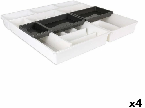 Οργανωτής Μαχαιροπήρουνων Tontarelli Bella Λευκό 7 Τεμάχια 49,5 x 49,2 x 6,7 cm (4 Μονάδες) S2228243