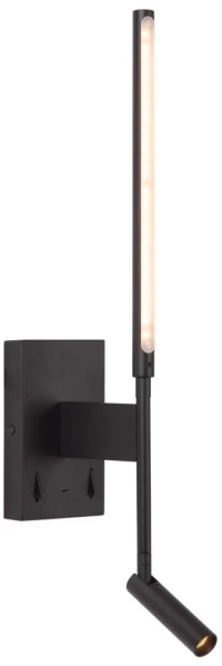 Απλίκα Lucide FINAN LED - 2700K - With USB charging point - Black - 68210/09/30