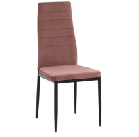Καρέκλα ArteLibre ROSE Σάπιο Μήλο/Μαύρο Βελούδο 53x39x96cm