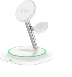 Tech-Protect QI15W-A46 3-in-1 MagSafe Μαγνητικός Ασύρματος Φορτιστής White