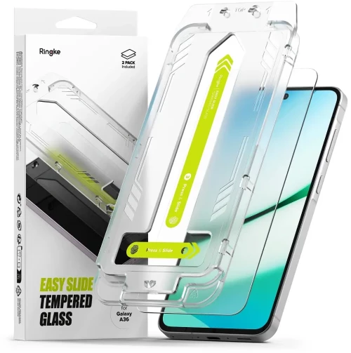 Ringke Easy Slide 2-Pack Tempered Glass Samsung Galaxy A36 5G Clear