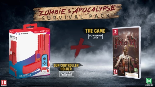Zombie Survival Pack: House of the Dead Remake & Blaster (Code in Box) / Nintendo Switch