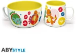 POKEMON - Breakfast Set Mug + Bowl - Pikachu & Kanto Starters / Fan Shop and Merchandise