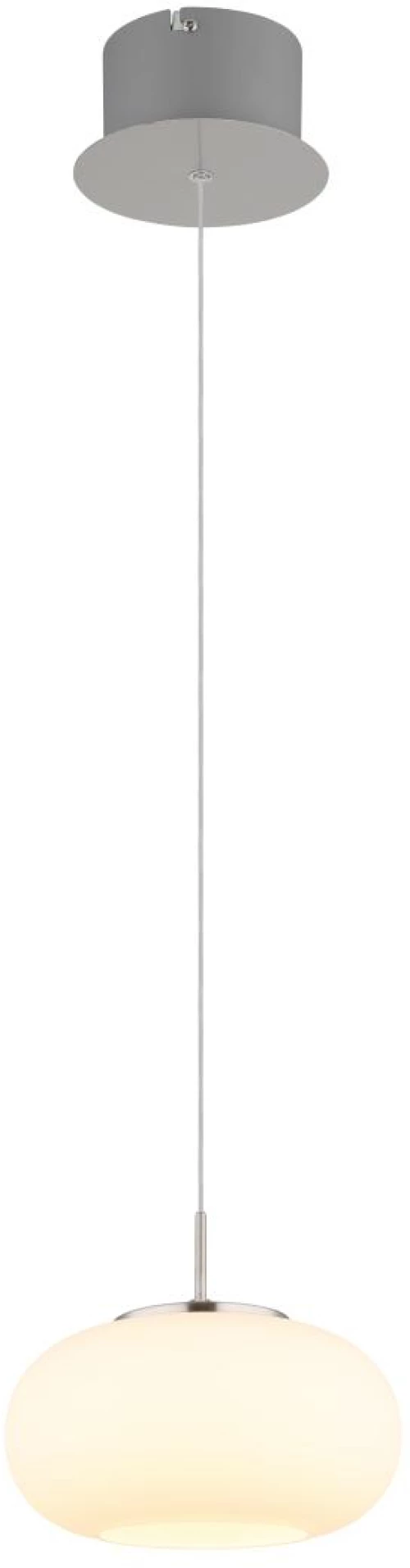 pendant lamp metal nickel matt, LED - 15744HN
