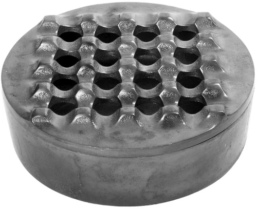 Τασάκι αντιανεμικό από αλουμίνιο σε ασημί απόχρωση 19x7 εκ